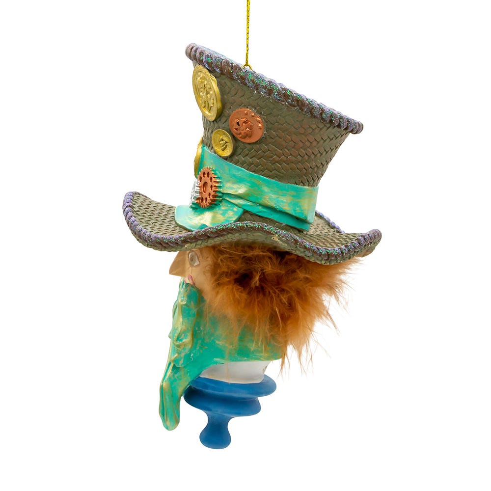 Kurt Adler 6-Inch Resin Hollywood Hats Hatter Ornament